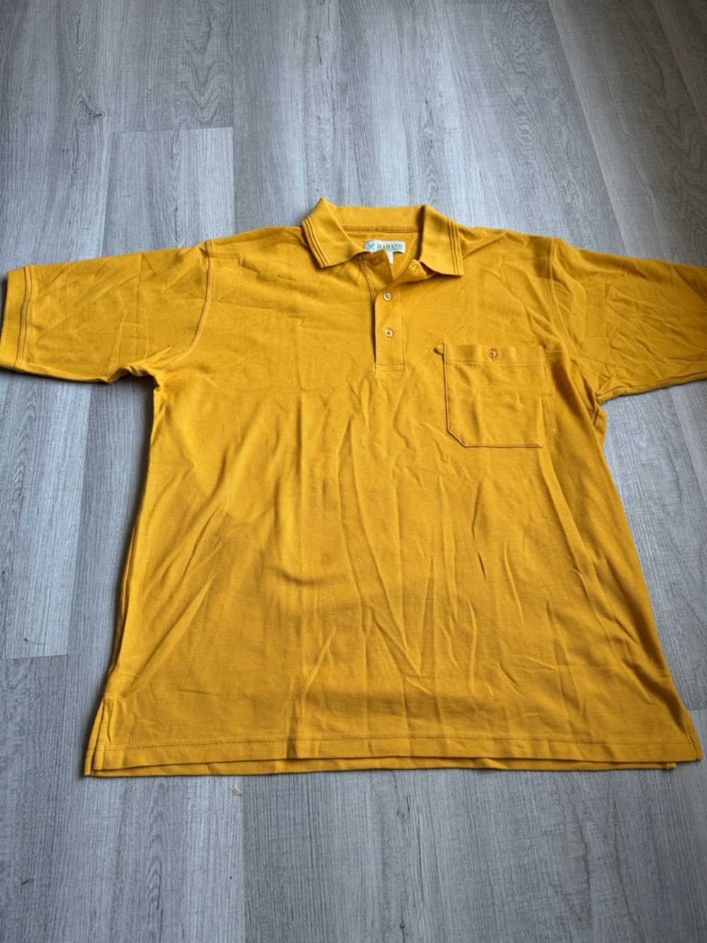 Haband Mustard Yellow Men's Polo with Chest Pocket